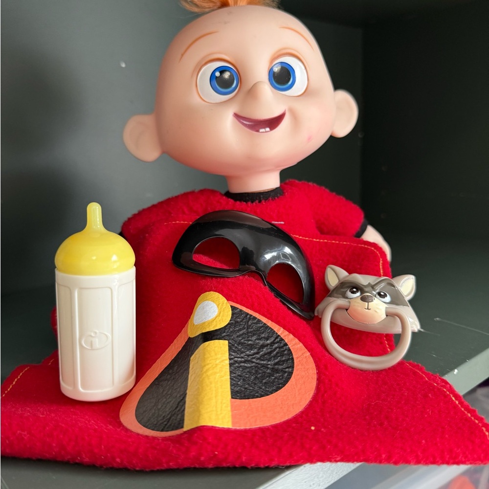 Superhero Baby  JackJack Doll with Red Cape and Accessories